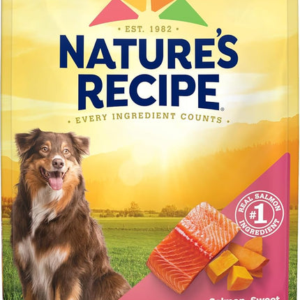 Nature's Recipe Grain Free Dry Dog Food, Salmon, Sweet Potato & Pumpkin Recipe, 4 lb. Bag