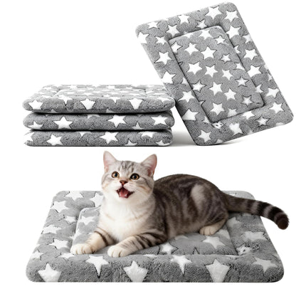Tapete para cama de perro, reversible para jaula, lavable a máquina para perros pequeños