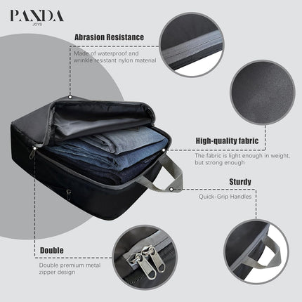 Black Compression Packing Cubes with Double Zippers - photo 4