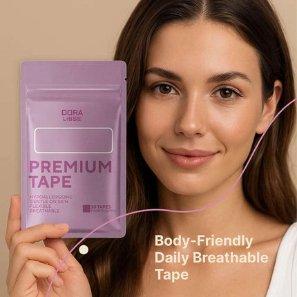 Premium Tape for Women & Men, 30-Day Supply, Comfortable Fit, Strong Hold, Flexible & Durable, 30 pcs (Pink)