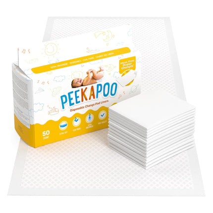 The Original Disposable Baby Changing Pad Liners – 50 Pack