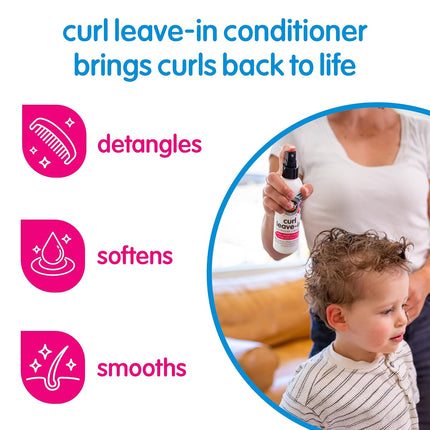 SoCozy Leave In Conditioner Spray (5.2 Fl Oz) Paraben-Free Detangler for Kids' Curly Hair, Deep Conditioner & Tangle-Free Curls, Gentle & Nourishing with Keratin, Vitamin B5, Olive Oil & Jojoba Oil