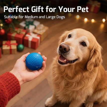 SNOYWEN Smart Interactive Dog Toy, Automatic Moving Bouncing Rolling Ball, Food-Grade Rubber Material IPX7 Waterproof Active Ball for Medium and Large Dogs