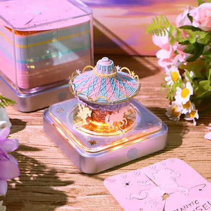 MACTANO 3D Art Calendar 2026, Time Piece Calendar Carousel Memo Pad Rip Away Paper Carving Sticky Note