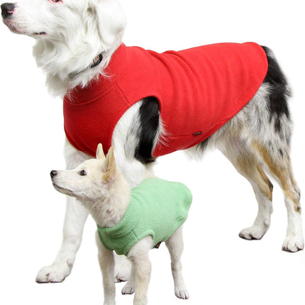 Gooby - Stretch Fleece Vest, Pullover Fleece Vest Jacket Sweater for Dogs, Steel Blue, Medium