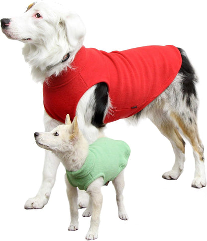Stretch Fleece Pullover Vest for Dogs, Steel Blue, Medium - photo 4