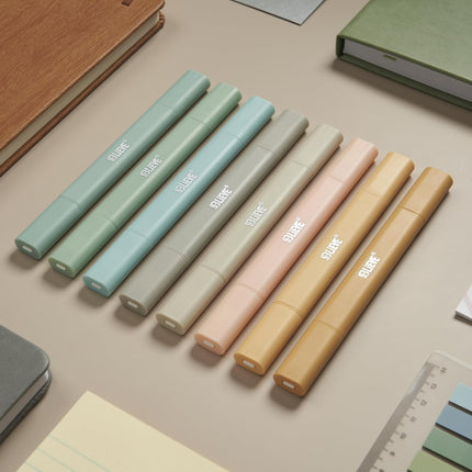 BLIEVE Aesthetic Cute Highlighters No Bleed Through, Dual Tip Chisel & Fine Point, Pastel Colors For Bible & Journaling