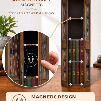 Mini Book Advent Calendar 2026 for Book Lovers, Christmas Tree Decor Books