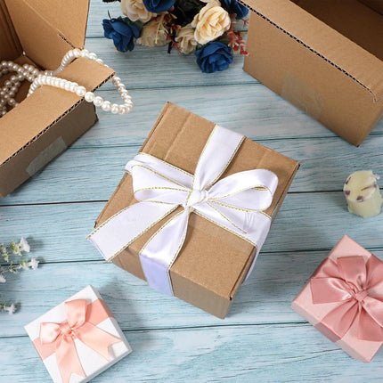 40 Pack 5x5x5 Inches Small Shipping Boxes Corrugated Cardboard Boxes Bulk for Small Business Shipping Packing Mailing, Easy Assemble