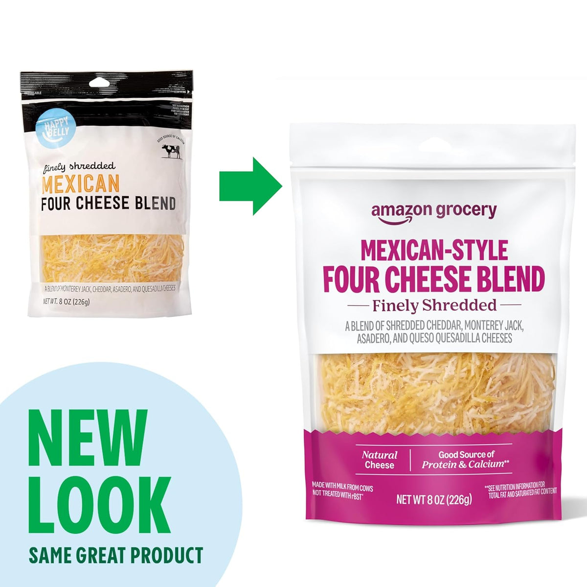 Mexican-Style Four Cheese Blend, Finely Shredded, 8 Oz - photo 2