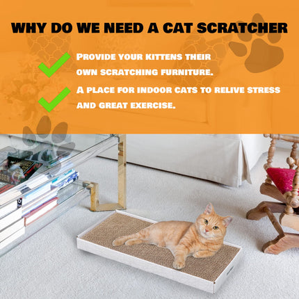 Cardboard Scratcher Pad Scratching Post: 3PCS Cat Cardboard,Cat Scratch Pad,Cat Post,Double-Sided Design for Double Life…