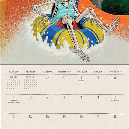 Death Takes a Holiday 2027 Wall Calendar