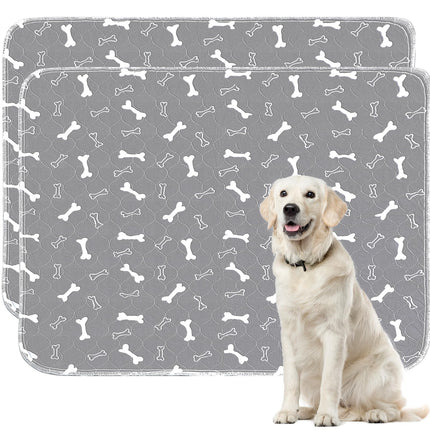 Washable Pee Pads for Dogs, 2 Pack Reusable Puppy Pads, 18"x24"