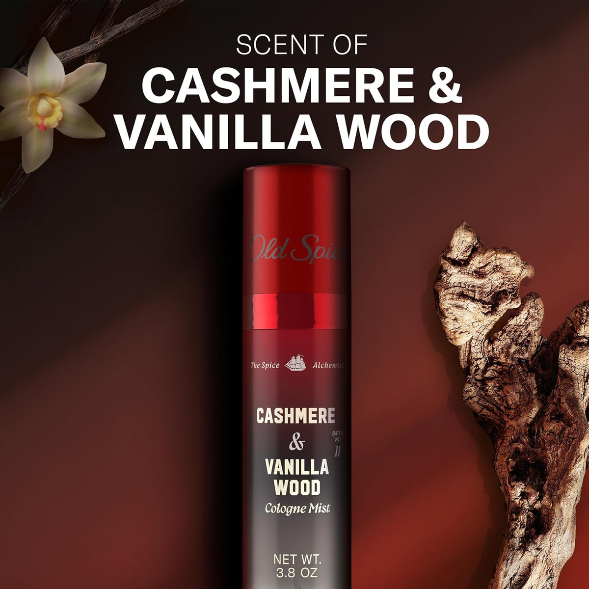Cashmere + Vanilla Wood Cologne Mist for Men, 3.8 oz - photo 4