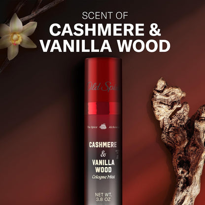 Cashmere + Vanilla Wood Cologne Mist for Men, 3.8 oz - photo 4