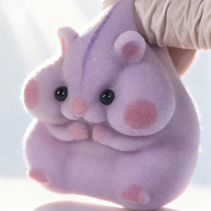 Purple Squishy Hamster Fidget Toy