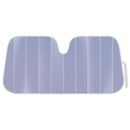 Iridescent Matte Black Front Windshield Sunshade Accordion Folding Style Auto Shade for Car Truck SUV Van Blocks UV Rays Sun Visor Protector - 58 x 27 inches