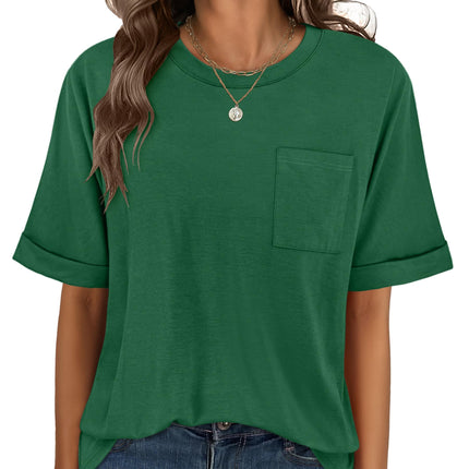 Blusas de mujer de manga corta, camisetas oversize