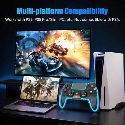 Wireless Hall Effect Game Controller with LED Lighting - photo 4