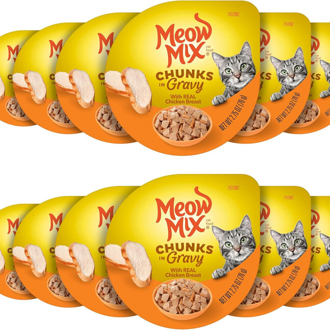 Chunks in Gravy Wet Cat Food, Chicken Breast, 2.75 Ounce (Pack of 12)