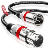 XLR Cables 3FT 6FT 10FT 15FT 25FT 50FT 100FT, Shielded Microphone Cable