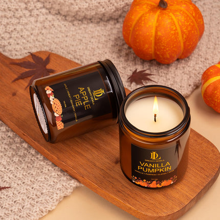 Fall Candles Set for Home Scented, 4 Pack 28oz, Soy Wax