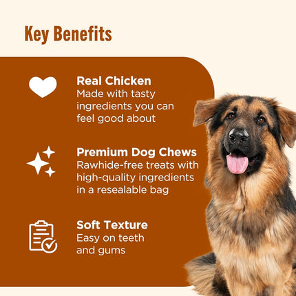 Nutrish Soup Bones Premium Dog Chews with Real Chicken and Veggies, 6 Chews (Rachael Ray)