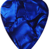 Celluloid Dark Blue Pearl Guitar Or Bass Pick - 0.71 mm Medium Gauge