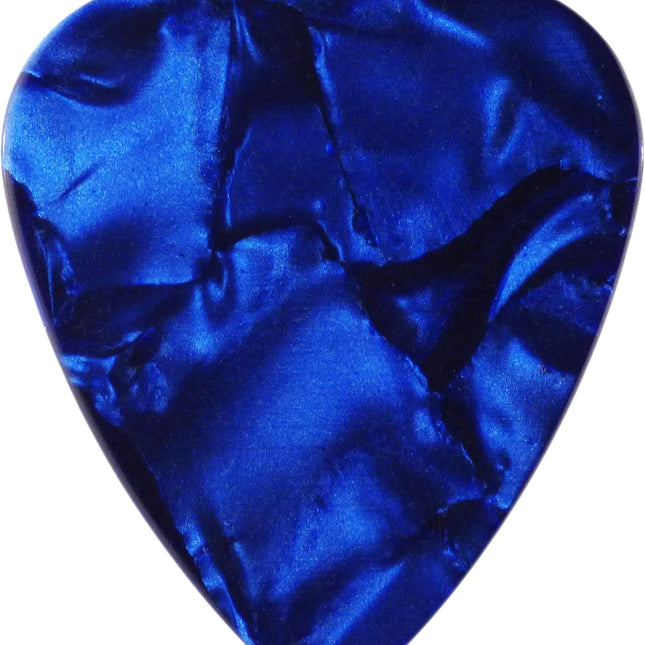 SourceToHome FuenteACasa Celluloid Dark Blue Pearl Guitar Or Bass Pick - 0.71 mm Medium Gauge — Home & Lifestyle