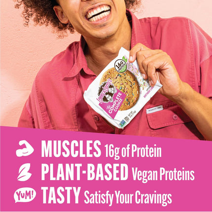 Lenny & Larry's Protein Cookie, [Birthday Cake], Chewy Soft Baked, 16g Plant Protein, Vegan, Non-GMO, High Fiber, 4 Ounce Cookie (Pack of 12)