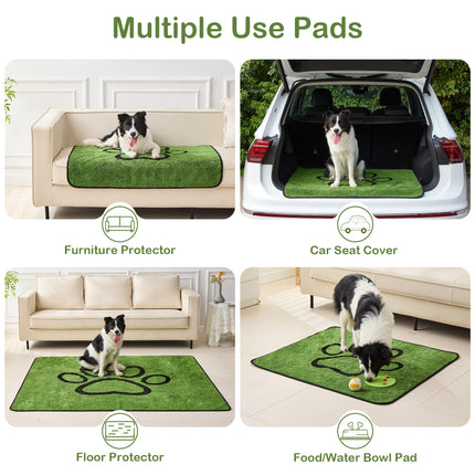 Tapetes Reutilizables para Orina de Perro, Tapetes Lavables para Cachorro, a Prueba de Fugas 18"x24" 2 Pack