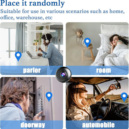 1pcs Only 0.97 inch Hidden Camera with Audio/Video Mini Small Spy Cam Home Indoor Use Night Vision Motion Detection Baby Monitor Wireless Outdoor Nanny espias ocultas WiFi Security Secret (1