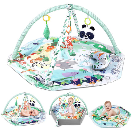 Pink Tiger Theme Baby Play Mat Gym with Kick & Play Piano