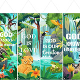 4-Piece Rainforest Waterfall Banners, 72 x 24 in