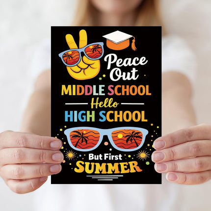 8th Grade Graduation Gifts Card for Boys Girls,Funny 2026 Middle School Graduation Cards Gifts Decorations for Son Daughter Granddaughter Grandson Niece Nephew Family Teens