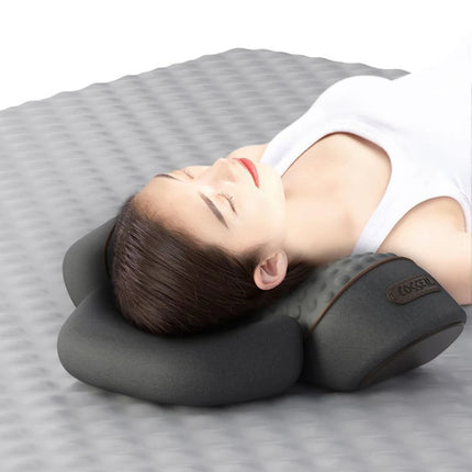 Electric neck massage pillow with heating vibration lifestyle in use