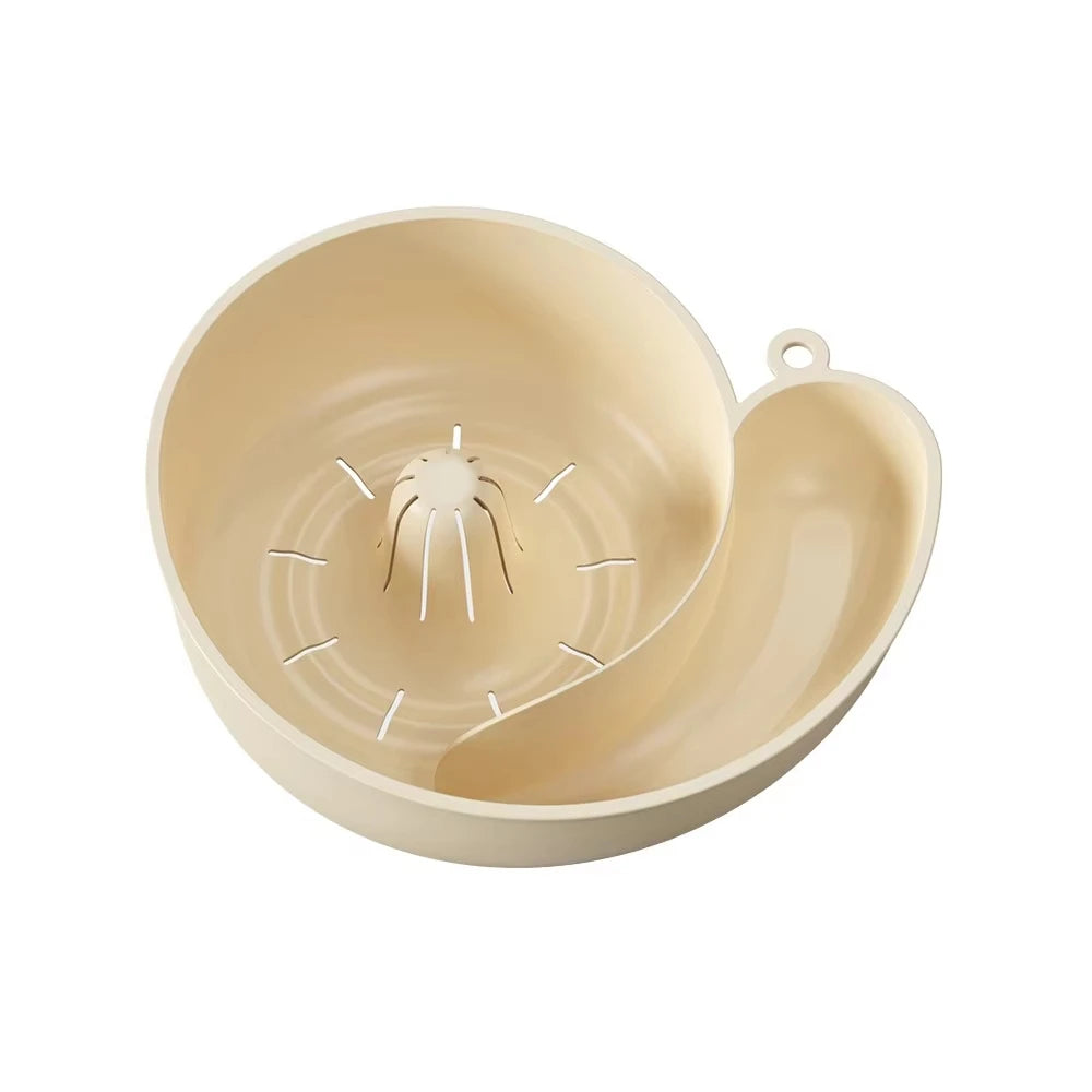 CALI 4-in-1 fruit washing bowl strainer basket with easy-grip handle and spin-dry feature