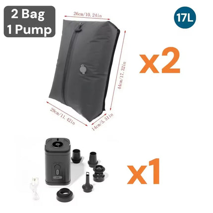 17L Vacuum Compression Bag with Air Pump - photo 8