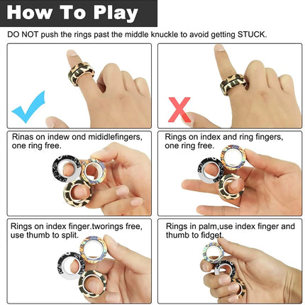 Magnetic Rings Fidget Toy - photo 8