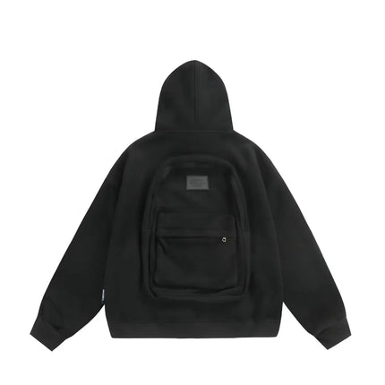 Hoodie with Integrated Backpack lifestyle shot showing versatile everyday use