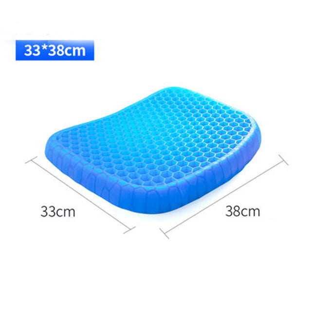 Elastic Gel Cushion packaging and product dimensions size reference view