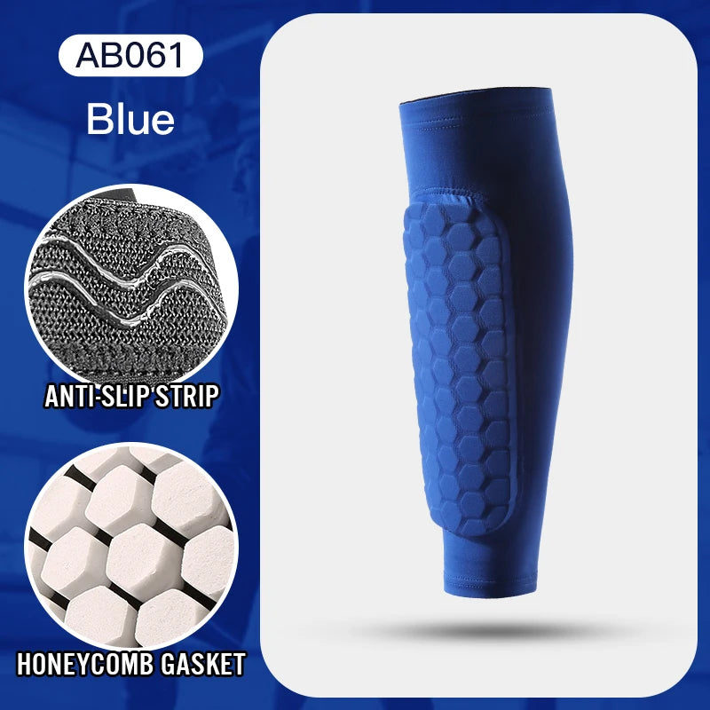 Foam padded shin guard socks sleeves pair flat lay