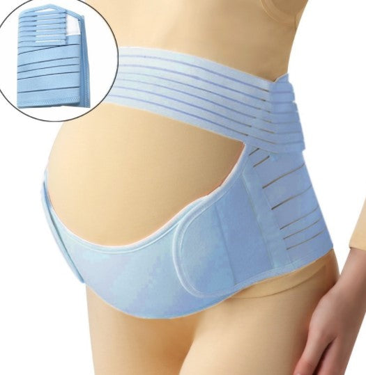 Pregnant belly band size guide showing fit options for different stages of pregnancy