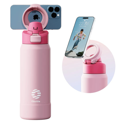 Stainless Steel Water Bottle with Magnetic Phone Holder - photo 8