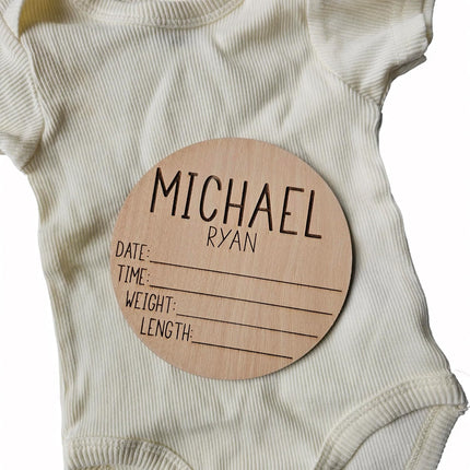 Personalized Name Sign, Birth Announcement Sign for Hospital, newborn essentials, Keepsake Baby Essentials Announcement Sign for New Baby Newborn Announcement Sign, Newborn Photography Props