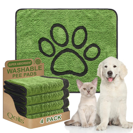 Tapetes Reutilizables para Orina de Perro, Tapetes Lavables para Cachorro, a Prueba de Fugas 18"x24" 2 Pack