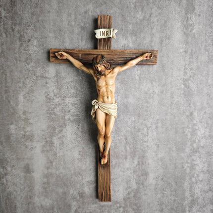 Catholic Crucifix Wall Cross 10"H Jesus Cross Wall Decor