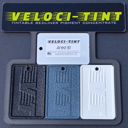 VelociTint Bedliner Pigment Concentrate 2oz Pouch for 2K Urethane Tintable Bed Liner 200+ Colors Available (Area 51)