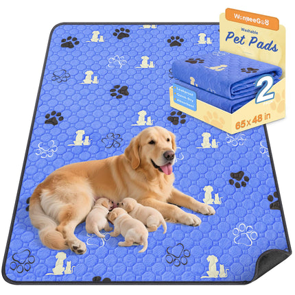 Washable Pee Pads for Dogs, Waterproof, 18 x 24 in, 4 Pack, Gray