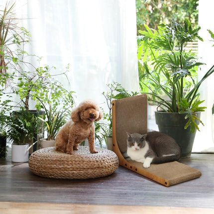 Rascador para Gatos, Almohadilla Rascadora en Forma de L de 18.9 Inch para Gatos de Interior